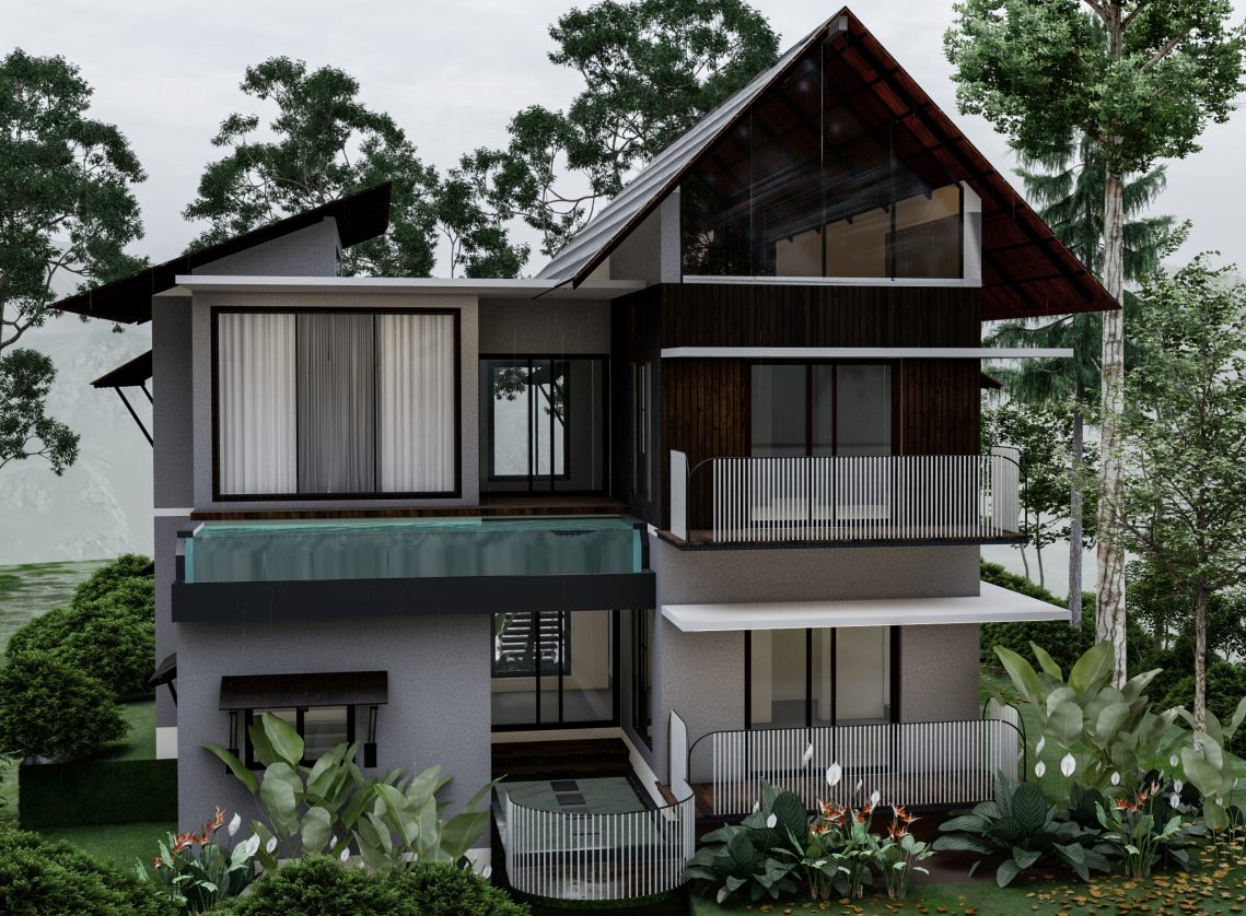 Modern building facade